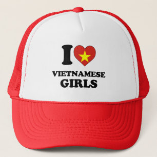 Ik hou van Vietnamese meisjes Trucker Pet
