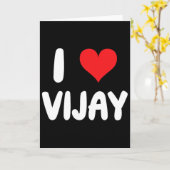 Ik hou van Vijay - Hart Kaart (Gele Bloem)