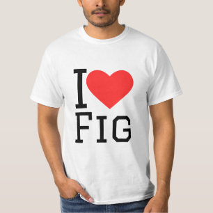 Ik hou van vijg t-shirt