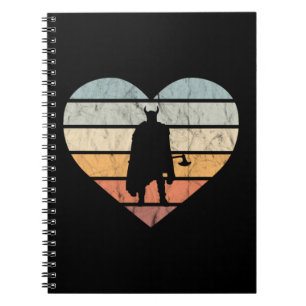 Ik hou van Viking krijger met bijl Notitieboek