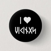 Ik hou van Vikings Button (Voorkant)
