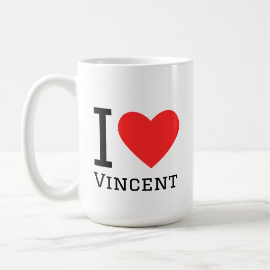 Ik hou van Vincent Koffiemok (Links)