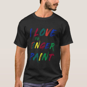 IK HOU VAN VINGER SCHILDEREN - Ik Hart om met ving T-shirt