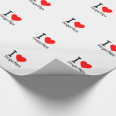 Ik hou van vingerknippen cadeaupapier (Hoek)