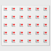 Ik hou van vingerknippen cadeaupapier (Vlak)