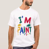 Ik hou van vingerverf Ik ben Paint Couple T-shirt (Voorkant)