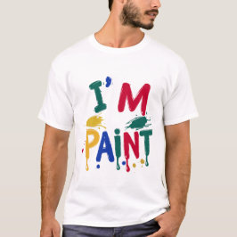 Ik hou van vingerverf Ik ben Paint Couple T-shirt