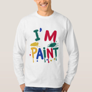 Ik hou van vingerverf Ik ben Paint Couple T-shirt