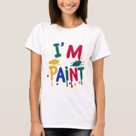 Ik hou van vingerverf Ik ben Paint Couple T-shirt