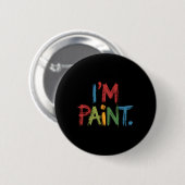 Ik hou van vingerverven Ik verf grappig stel Vale Ronde Button 5,7 Cm (Voorkant /achterkant)