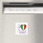 Ik hou van Vino-Italiaanse vlag Magneet (Insitu (Vaatwasser))