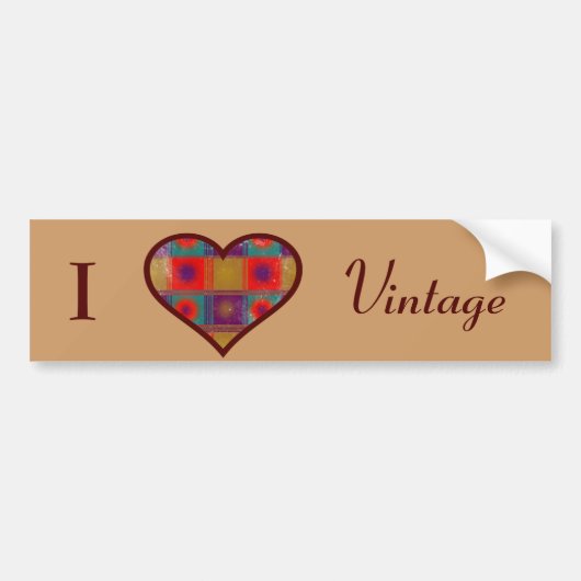 Ik hou van vintage sticker (Voorkant)