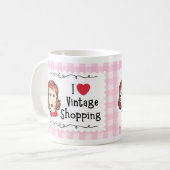 Ik Hou Van Vintage Winkelen Mok (Voorkant links)