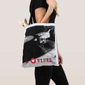 Ik hou van vinyl canvas tas (Dichtbij)