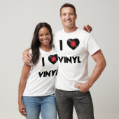 Ik hou van vinyl t-shirt (Unisex)