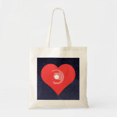 Ik hou van vinylrecords Modern Tote Bag (Voorkant)