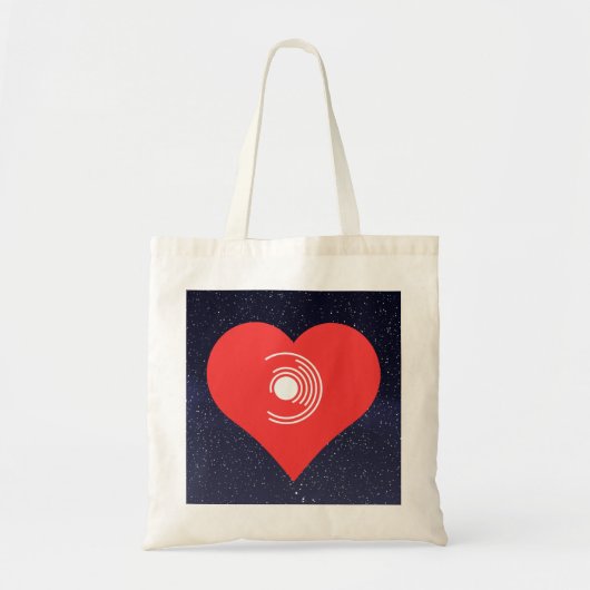 Ik hou van vinylrecords Modern Tote Bag (Voorkant)