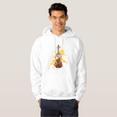 Ik hou van Violin Hoodie (Voorkant volledig)