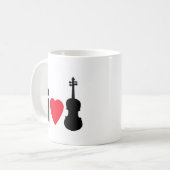Ik hou van Violin Koffiemok (Voorkant links)