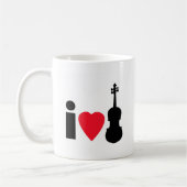 Ik hou van Violin Koffiemok (Links)