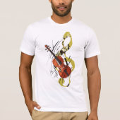 Ik hou van Violin T-shirt (Voorkant)