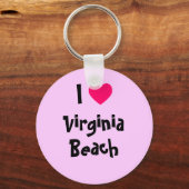 Ik hou van Virginia Beach Sleutelhanger (Voorkant)
