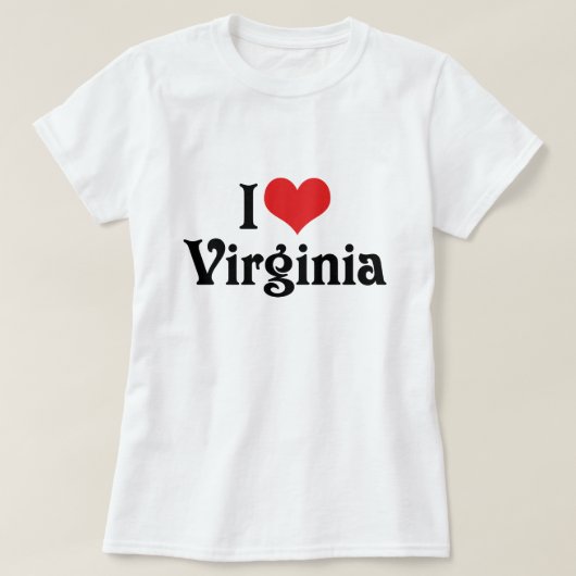 Ik hou van Virginia T-shirt (Design voorkant)