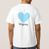 Ik hou van Virginia T-shirt (Achterkant)