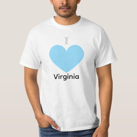 Ik hou van Virginia T-shirt (Voorkant)