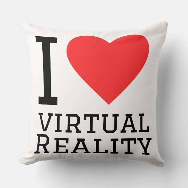 Ik hou van virtuele realiteit kussen (Voorkant)