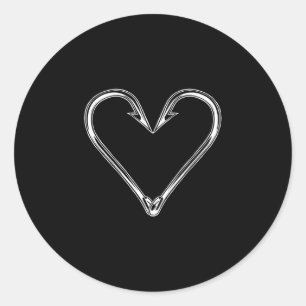 Ik hou van visprestaties ronde sticker