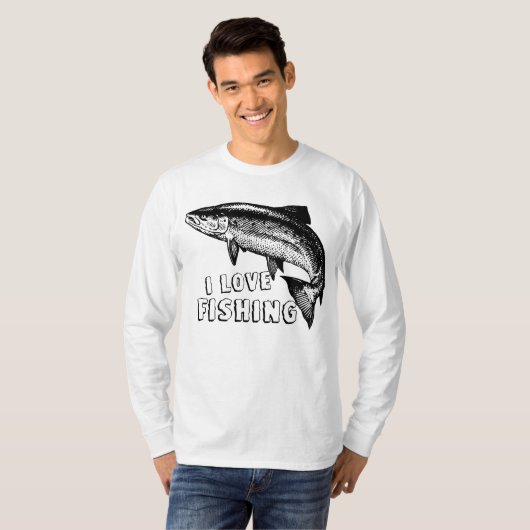 Ik hou van Vissen Big Fish T-shirt (Voorkant volledig)