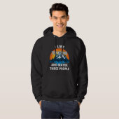 Ik hou van vissen houden en misschien drie mensen hoodie (Voorkant volledig)