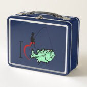 Ik hou van vissen met een rood hart (Voorkant)