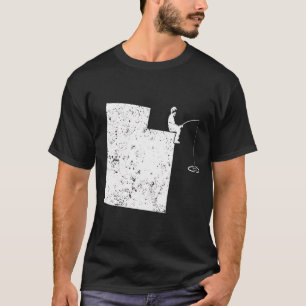 Ik hou van vissen Papa UT Baarsvissen Humor T-shirt