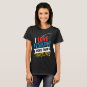 Ik hou van vissen t-shirt (Voorkant volledig)