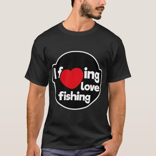 Ik hou van vissen t-shirt (Voorkant)