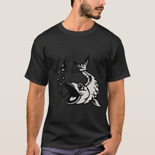 Ik hou van vissen t-shirt (Voorkant)
