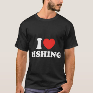 Ik hou van vissen t-shirt