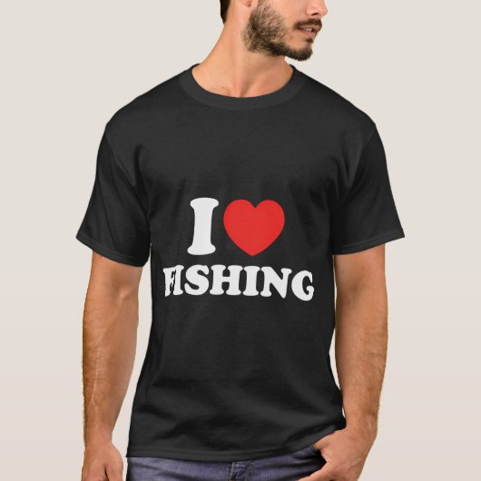 Ik hou van vissen t-shirt (Voorkant)