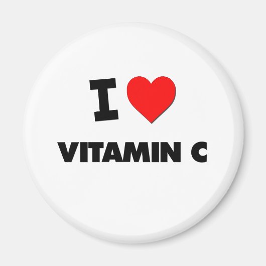 Ik hou van vitamine C Magneet (Voorkant)