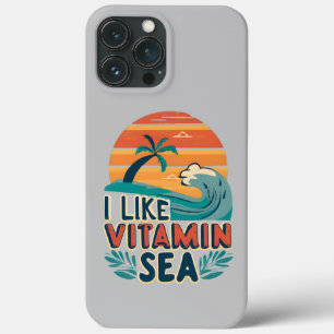 Ik hou van vitamine Zee, Zee vibes, ontspannen str Case-Mate iPhone Case