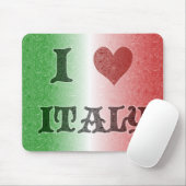 Ik hou van  vlag Mousepad in Italië Muismat (Met muis)