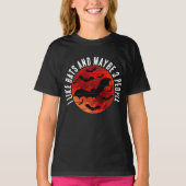 IK HOU VAN VLEERMUIZEN EN MISSCHIEN 3 MENSEN T-SHIRT (Voorkant)