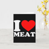 Ik hou van vlees  kaart (Gele Bloem)