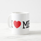 Ik hou van vlees koffiemok (Voorkant links)