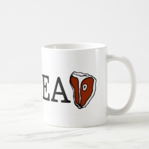 Ik hou van vlees koffiemok