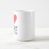 Ik hou van vleesspiesjes koffiemok (Center)