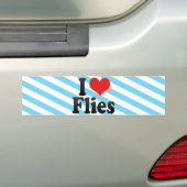 Ik hou van vliegen bumpersticker (Op auto)