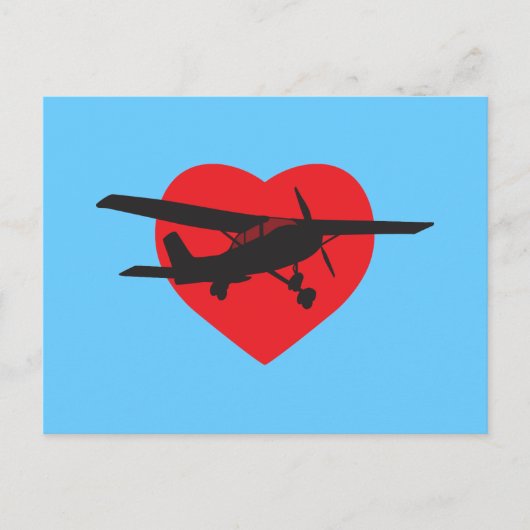 Ik hou van vliegtuigen briefkaart (Voorkant)